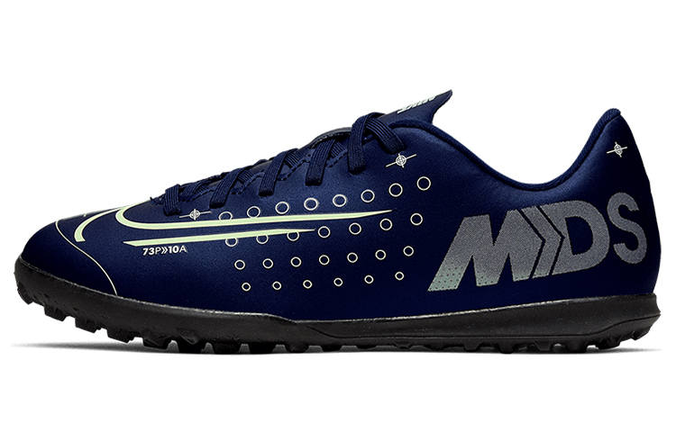 Nike Nike Mercurial Vapor 13 Club Mds TF Slip Resistant Abrasion Resistant Low top Kids' Soccer Shoes Black Blue Kids'