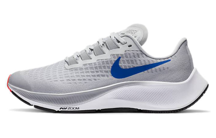 Nike Nike Pegasus 37 Synthetic Leather Low top Running Shoes Gray Blue Red Unisex