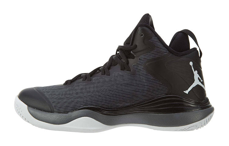 Jordan Jordan Super.Fly 1 Slip Resistant Cushioning Abrasion Resistant Mid top Basketball Shoes Black Unisex