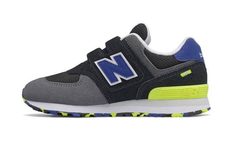 New Balance New Balance NB 574 Kids Lifestyle Shoes Gray Black Children Aged 3 7 Years Old
