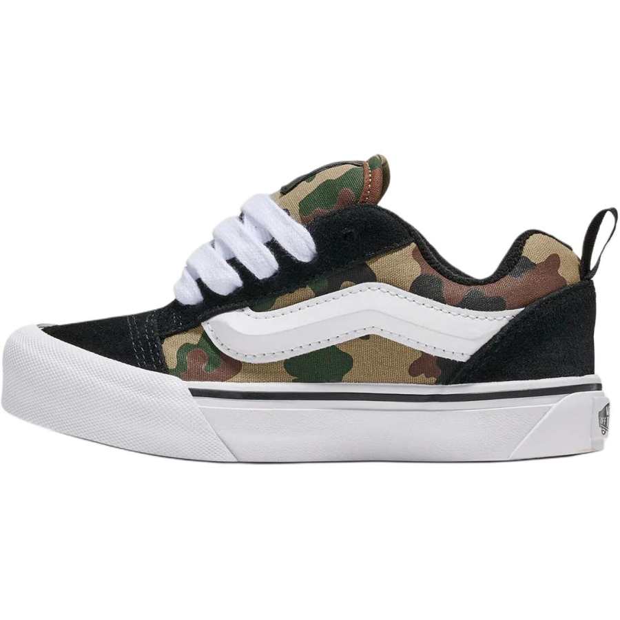 Vans Knu Skool Support Low top Kids' Skateboarding Shoes Black/Umber Children Aged 3 7 Years Old