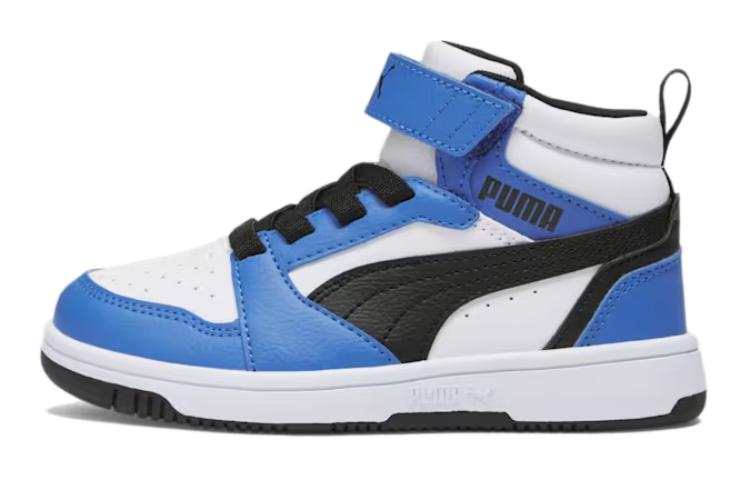 PUMA REBOUND Mid top Kids' Skateboarding Shoes White Blue Kids'