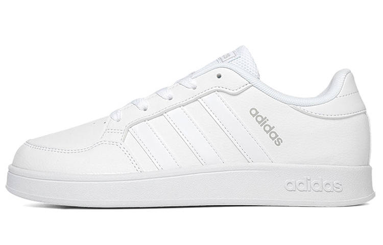 Adidas Adidas BREAKNET Slip Resistant Abrasion Resistant Low top Kids' Skateboarding Shoes White Kids'