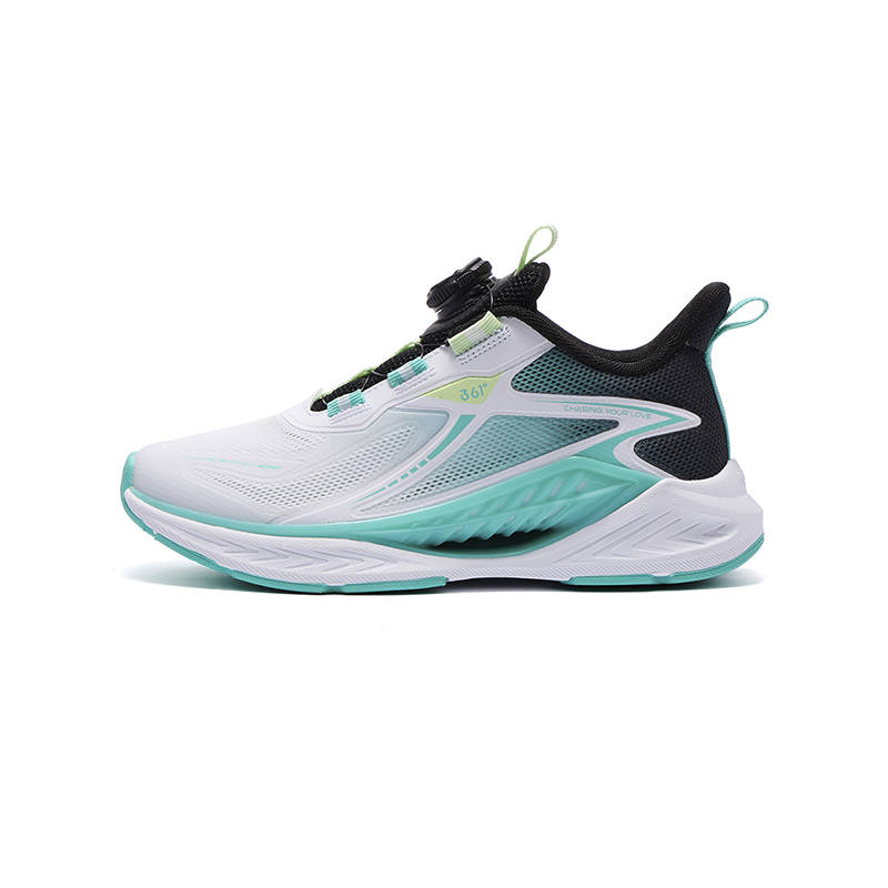 361°KIDS Fabric Low top Running Shoes White Green Black Unisex