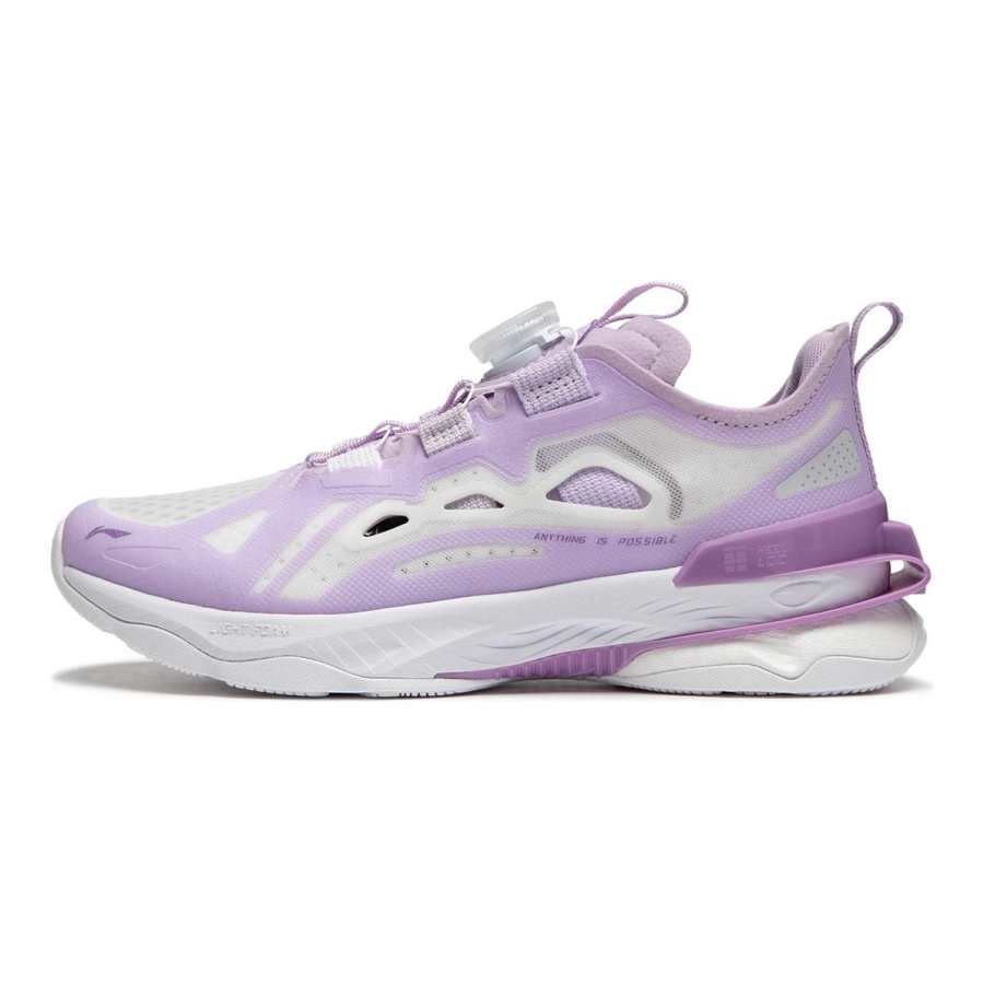 Li-Ning YOUNG Li Ning YOUNG Low top Casual Shoes Purple White Teenagers