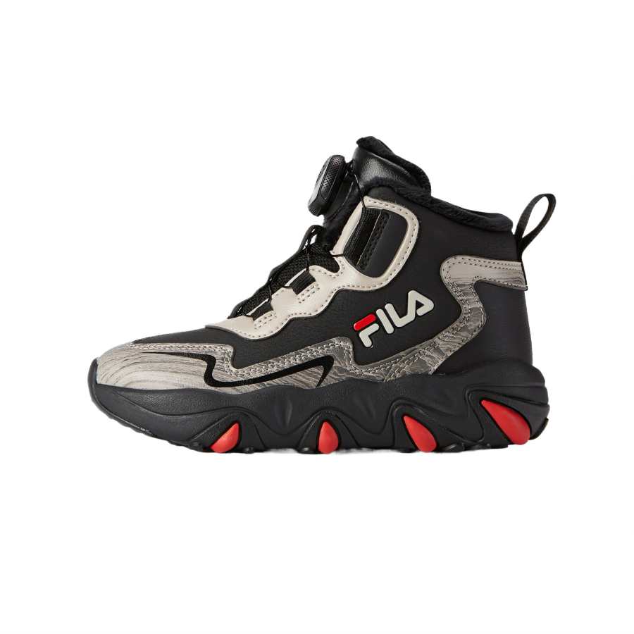 FILA KIDS BOA Slip Resistant Slip Resistant High top Kids' Boots Black/Hemp Rope Brown Kids'
