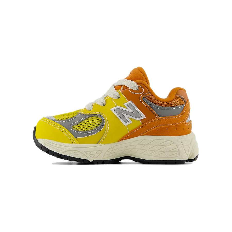 New Balance New Balance NB 2002R Comfortable Abrasion Resistant Abrasion Resistant Low top Toddler Shoes Yellow Orange Gray