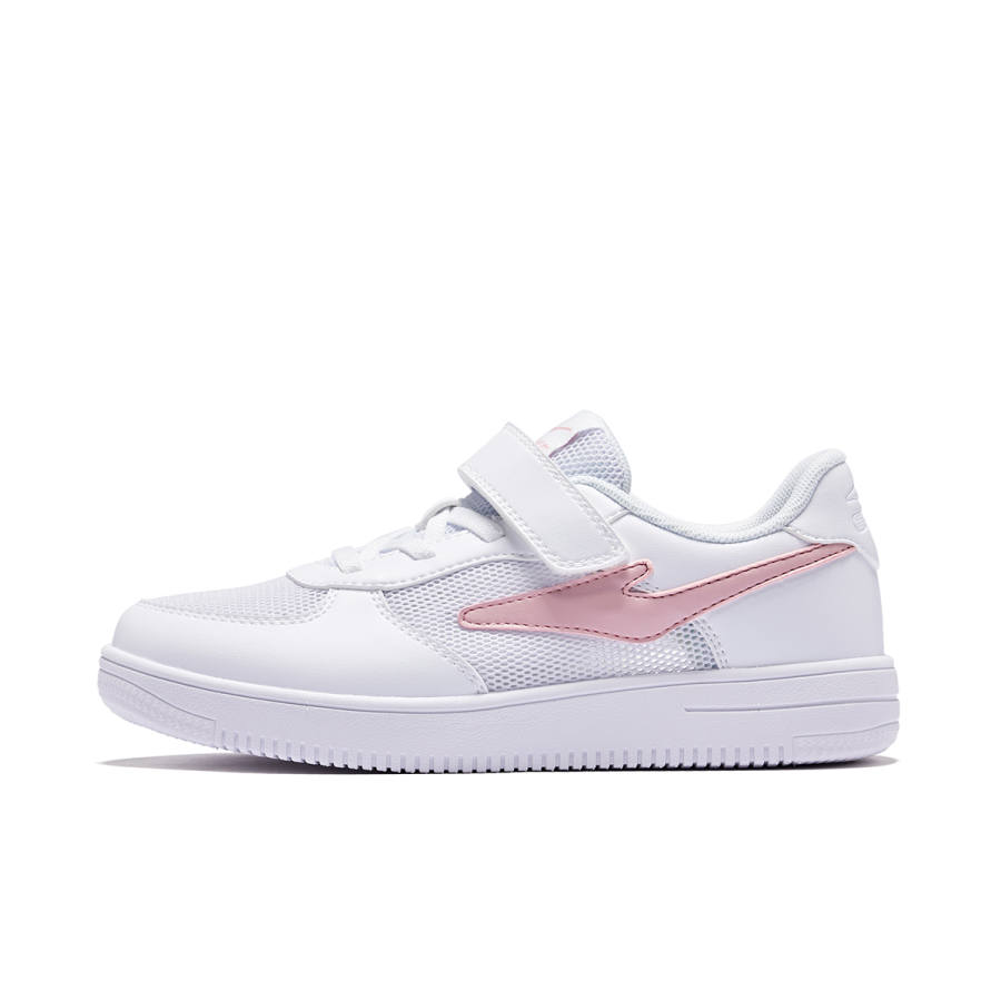 ERKE KIDS Synthetic Leather, Textile Slip Resistant, Abrasion Resistant, Breathable Low top Skateboard Shoes