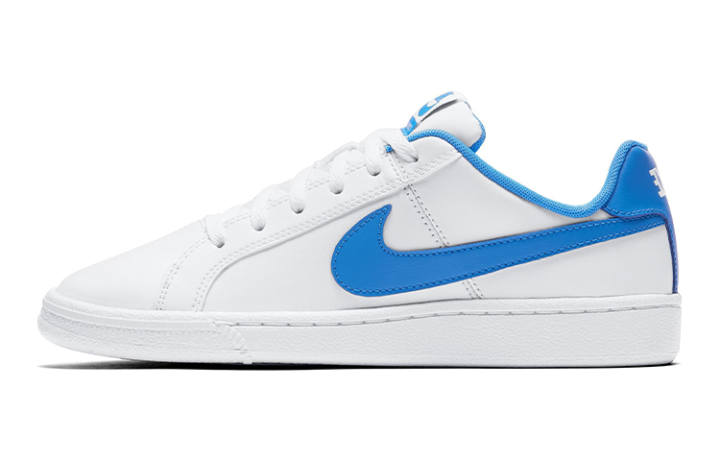 Nike Nike Buty Synthetic Leather Slip Resistant Abrasion Resistant Low top Skateboard Shoes White Blue Unisex