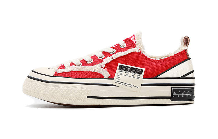XVESSEL VESSEL Low top Kids' Skateboarding Shoes Chengdu Red Children Aged 3 7 Years Old