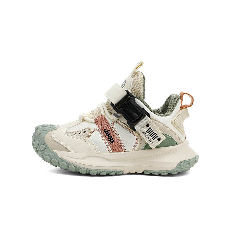 Jeep Running Collection Anti Kick Abrasion Resistant Anti Kick And Abrasion Resistant Low top Running Shoes Beige Green
