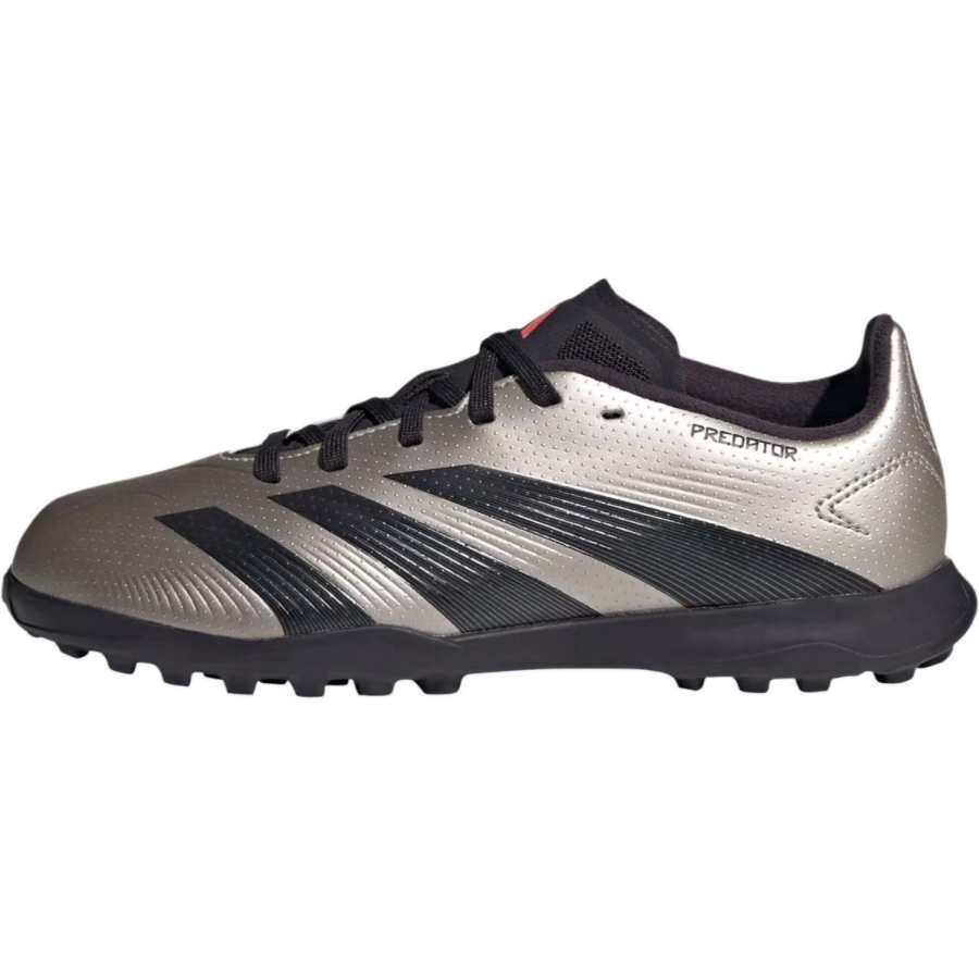 Adidas Adidas PREDATOR LEAGUE Comfortable Abrasion Resistant Low top Kids' Soccer Shoes Silver Black Kids'