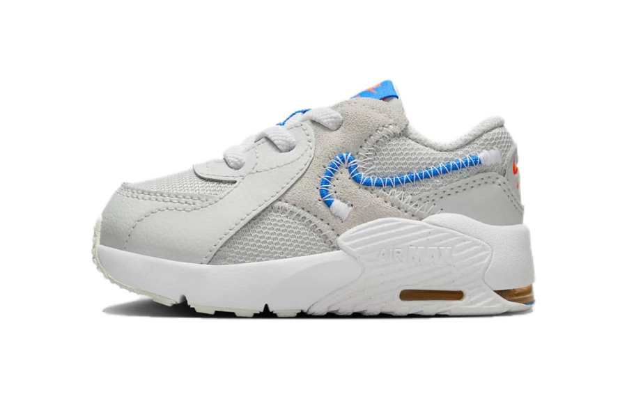 Nike Nike Air Max Excee Cushioning, Wear Resistant Low top Toddler Shoes Gray White Blue Infant And Toddler