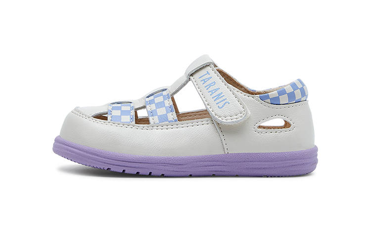 TARANIS Baby Princess Sandals Skeleton Slip Resistant Slip Resistant Low top Toddler Shoes White Purple