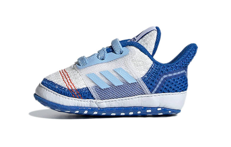 Adidas Adidas Ultracrib Abrasion Resistant Breathable Low top Toddler Shoes White Blue Infant And Toddler