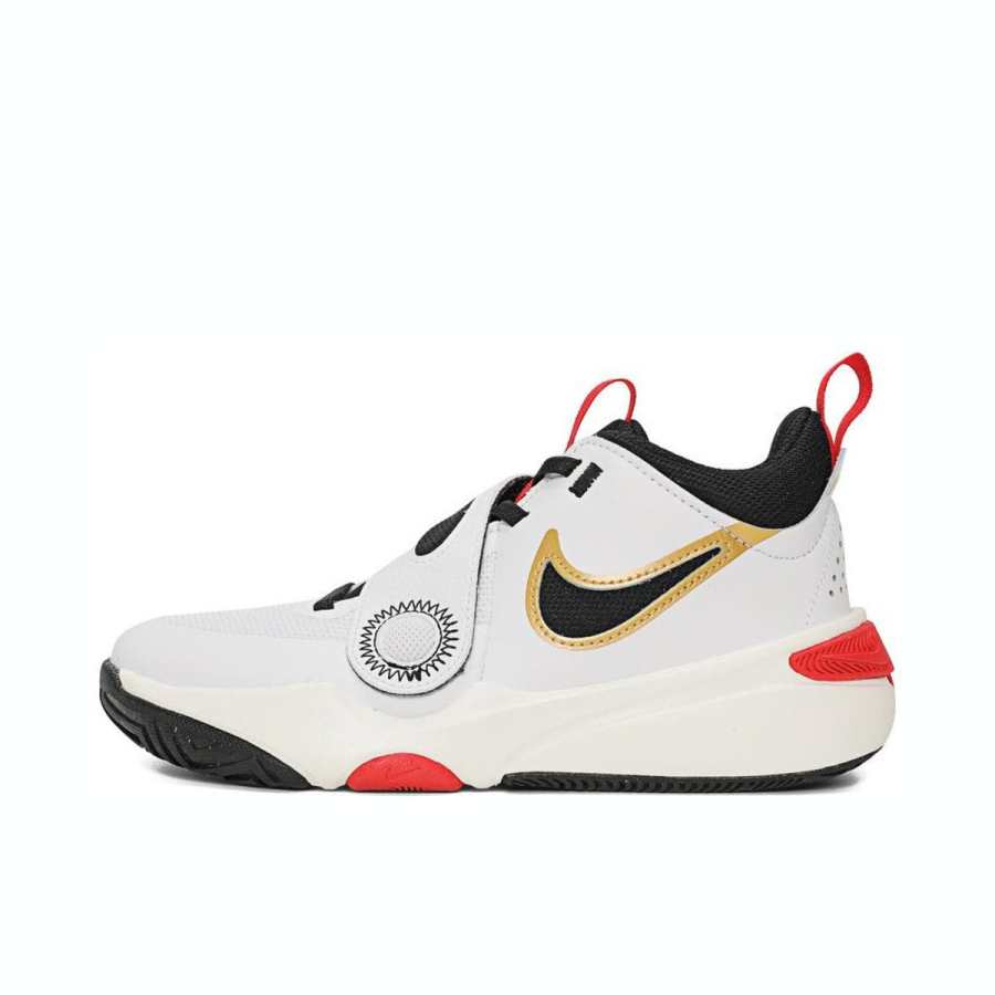 Nike Nike Team Hustle D 11 Slip Resistant Low top Casual Shoes Black Red Unisex