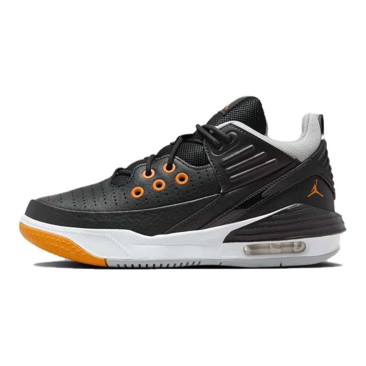 Jordan Jordan Max Aura 5 Low top Basketball Shoes Black Orange White Unisex