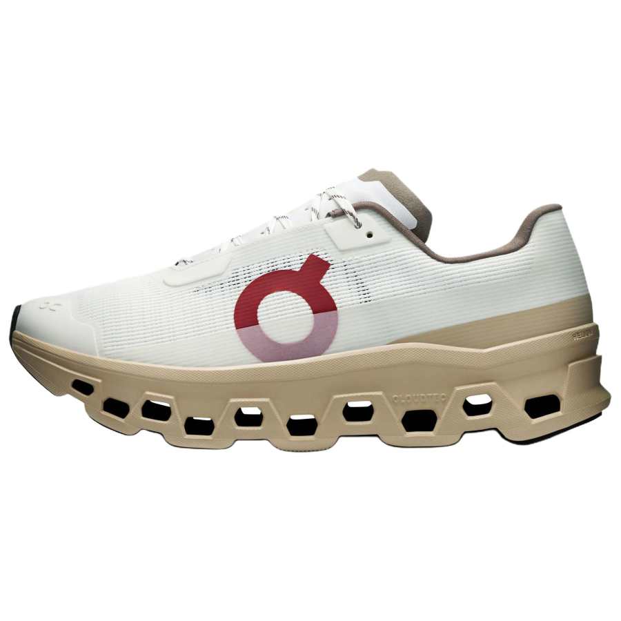On On Cloudmonster Void Breathable Low top Running Shoes Men's White Brown