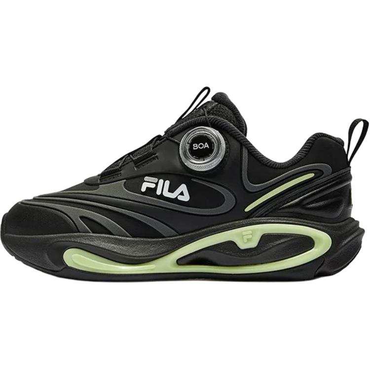 FILA KIDS Slip Resistant Abrasion Resistant Low top Kids' Running Shoes Black/Castle Gray Kids'