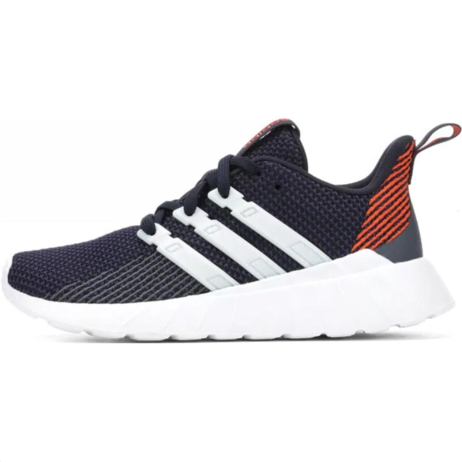 Adidas Adidas Questar Slip Resistant Abrasion Resistant Low top Kids' Running Shoes Sea Blue Teenagers