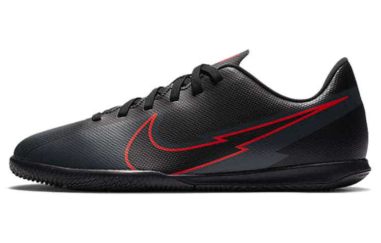 Nike Nike Mercurial Vapor 13 Jr. Assassin 13 Club IC Slip Resistant Cushioning Low top Kids' Soccer Shoes Black Red Kids'