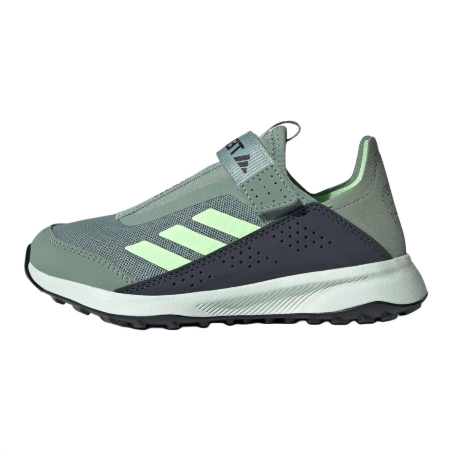 Adidas Adidas VOYAGER 21 Slipon K Abrasion Resistant Breathable Low top Kids' Outdoor Shoes Green Gray Black Kids'