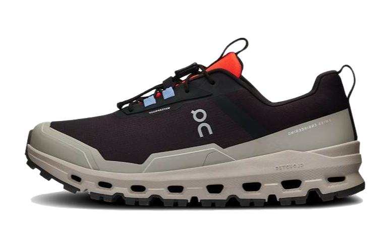 On Waterproof Cloudhero Comfortable Cushioning Low top Kids' Outdoor Shoes Black Gray Unisex