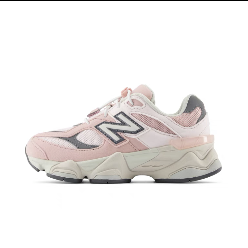 New Balance New Balance NB 9060 Comfortable Round Toe Anti Kick Cushioning Low top Kids Lifestyle Shoes Pink Kids'