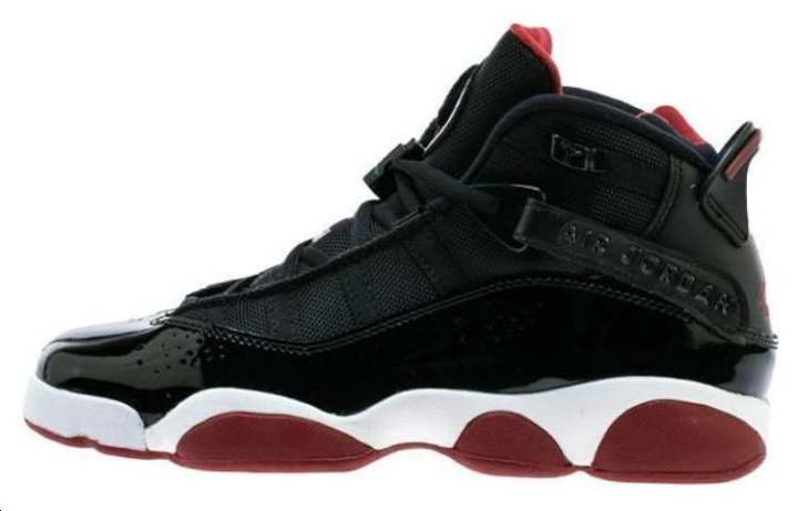 Jordan Jordan 6 Rings Black Varsity Red GS