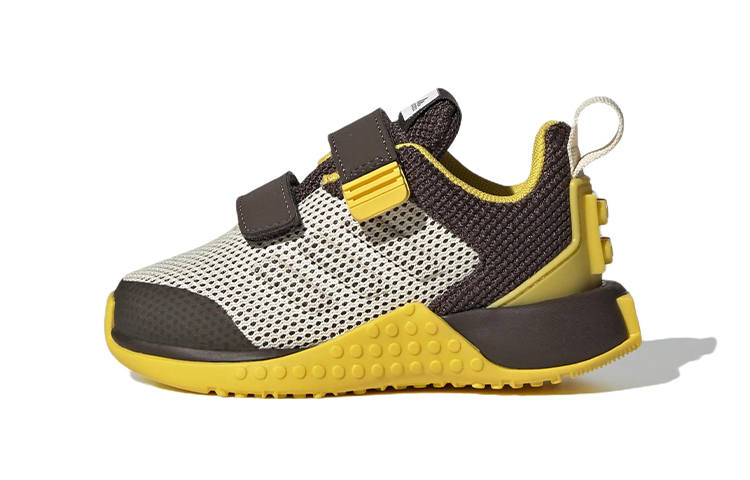 Adidas Adidas Sport Pro Slip Resistant, Abrasion Resistant, Breathable Low top Toddler Shoes White Brown Yellow