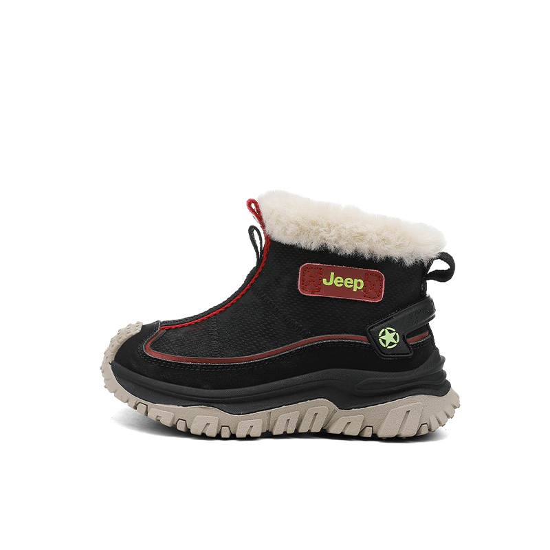 Jeep Synthetic Leather Anti Kick Abrasion Resistant Thermal High top Kids' Boots Kids' Black Samurai Red Obsidian Black