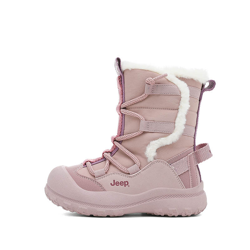 Jeep Thermal Cushioning Abrasion Resistant Slip Resistant Anti Kick Kids' Cotton Boots