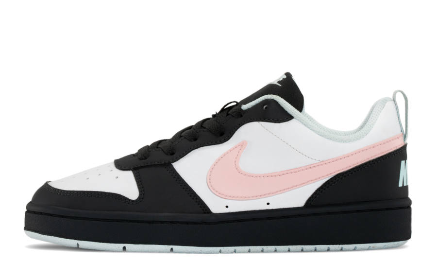 Nike Nike Court Borough Slip Resistant Abrasion Resistant Low top Kids' Skateboarding Shoes Black Pink Teenagers