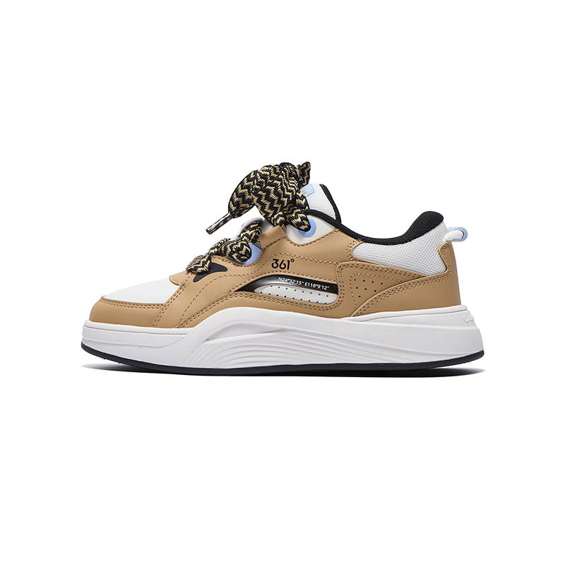 361°KIDS Skateboard Shoes Yellow White Black Teenagers