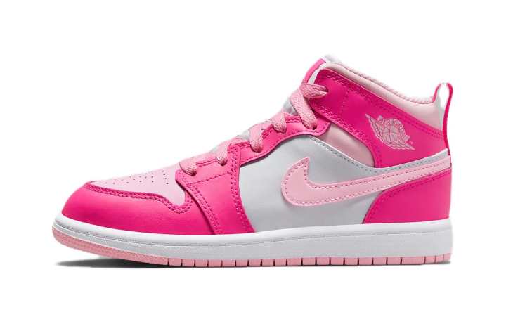 Jordan Jordan 1 Mid White Fierce Pink PS
