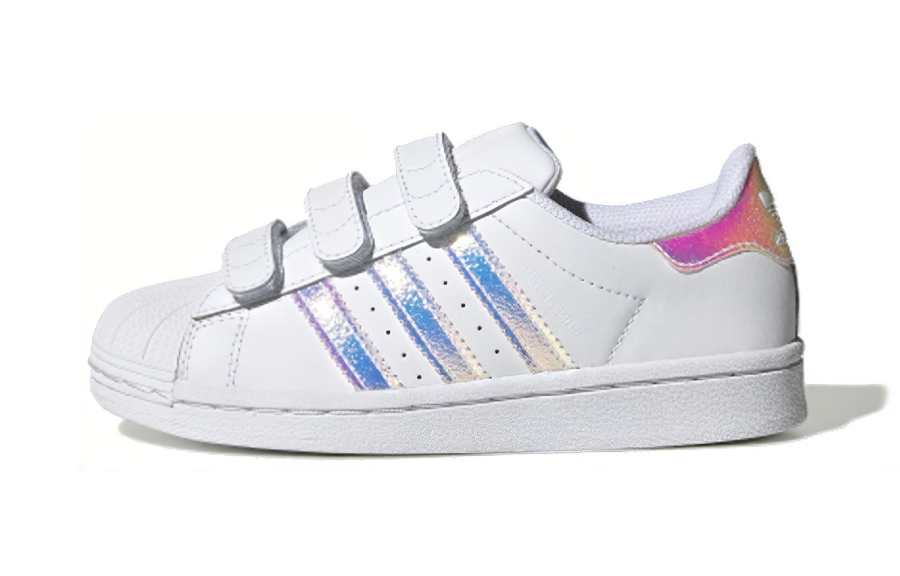 Adidas Originals SUPERSTAR Slip Resistant Slip Resistant Low top Kids' Skateboarding Shoes White