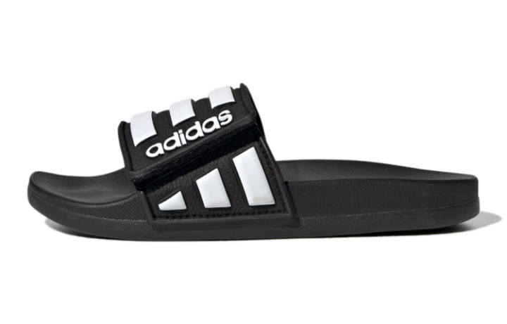 Adidas Kids' Adidas Adilette Comfort Slippers Black White