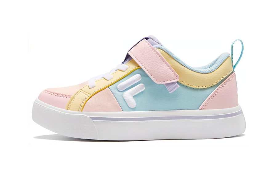 FILA KIDS Abrasion Resistant Kids' Skateboarding Shoes Tin Salt Pink Light Blue Children Aged 3 7 Years Old