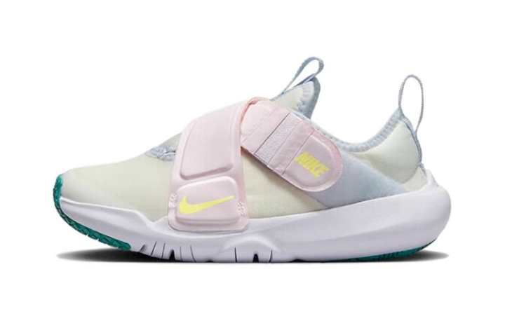 Nike Nike Flex Advance PS Abrasion Resistant Low top Running Shoes Blue Pink White Children Aged 3 7 Years Old