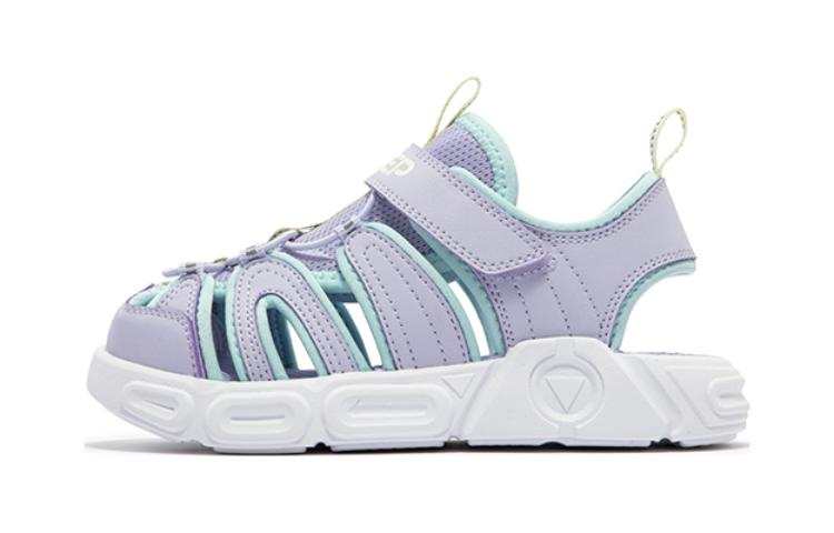 XTEP Beach Children's Sandals Violet Blue Purple Children Aged 3 7 Years Old