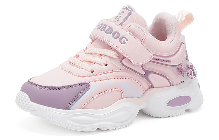 BOBDOG Abrasion Resistant Breathable Abrasion Resistant Breathable Kids Lifestyle Shoes Soft Pink Lotus Root Purple