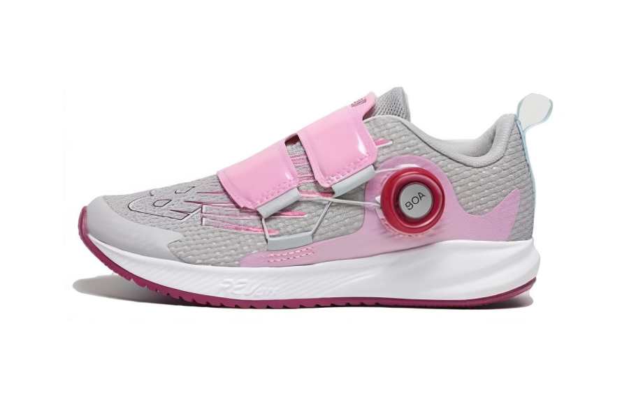 New Balance New Balance NB Reveal Comfortable Round Toe Abrasion Resistant Breathable Low top Kids' Running Shoes Gray Pink