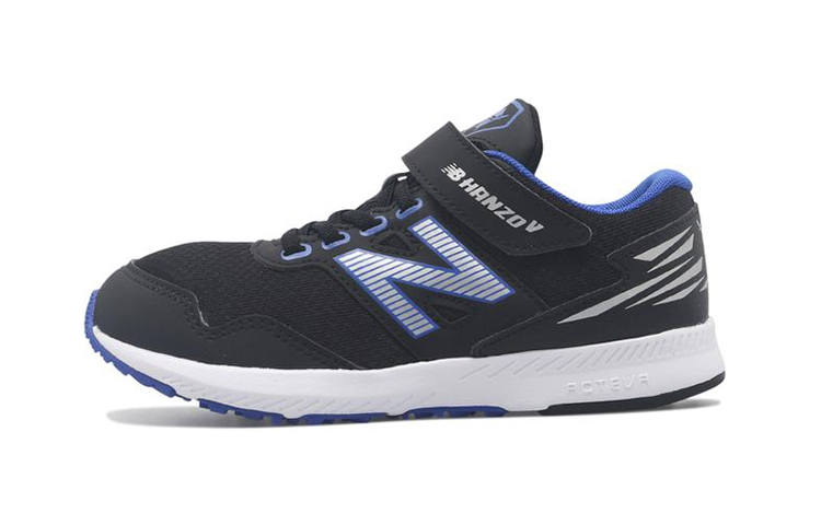 New Balance New Balance NB Hanzo V K1 Textile, Synthetic Leather Low top Kids' Running Shoes Black Blue Children Aged 3 7 Years Old