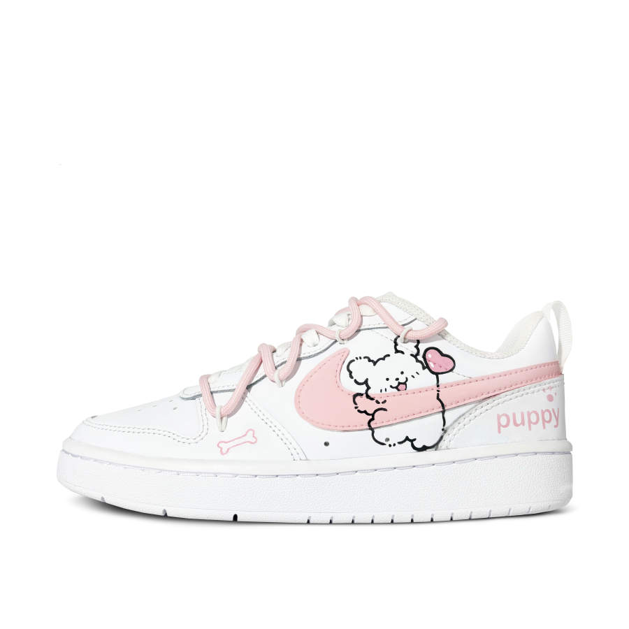Nike Nike Court Borough Low 2 Low top Kids' Skateboarding Shoes Pink White Teenagers