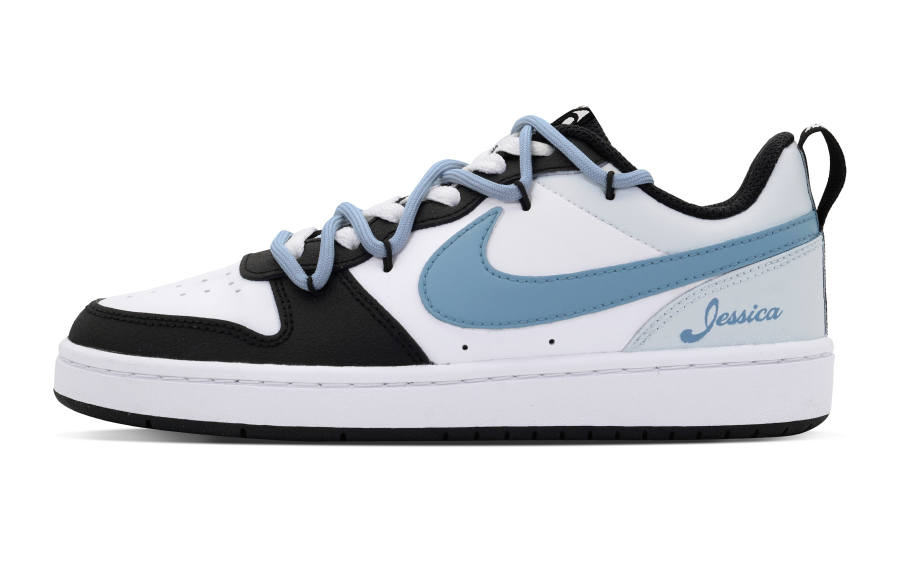 Nike Nike Court Borough 2Court Borough Low 2 Kids' Skateboarding Shoes White Blue Teenagers