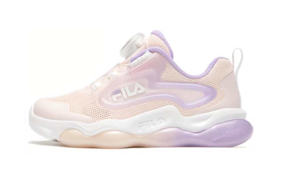 FILA KIDS Abrasion Resistant Abrasion Resistant Low top Kids Lifestyle Shoes Pink Purple Children Aged 3 7 Years Old