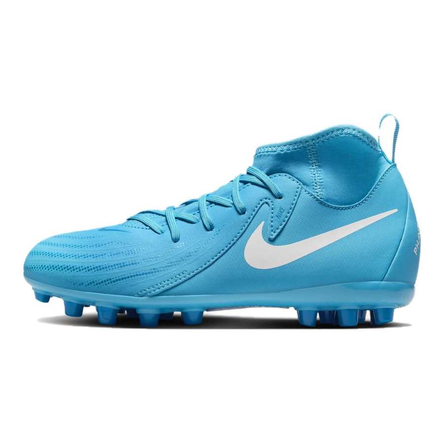Nike Nike Phantom Luna 2 Slip Resistant Abrasion Resistant Mid top Kids' Soccer Shoes Blue White Kids'