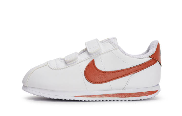 Nike Nike Cortez Basic SL Slip Resistant Cushioning Slip Resistant Cushioning Low top Toddler Shoes White Orange Red