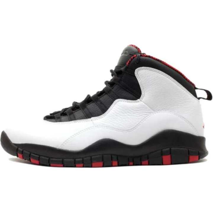 Jordan Jordan Air Jordan 10 Mid top Basketball Shoes Black White Unisex