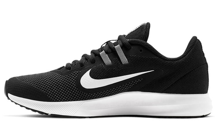 Nike Nike Downshifter 9 Abrasion Resistant Low top Running Shoes Black White Unisex
